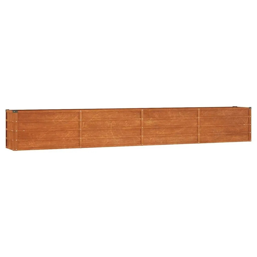 DELUKE Hochbeet ISAK aus Cortenstahl in Braun-antik, unten offen, B/T/H: 320 x 40 x 45 cm - Bild 2
