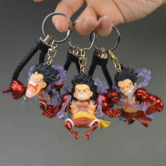 Bandai One Piece Luffy Handheld-Schlüsselanhänger-Puppe, Cartoon-Modell - Bild 1