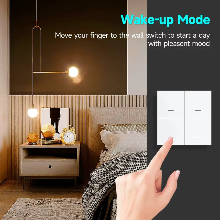 Tuya Zigbee 3.0 Smart Scene Button Switch Funk-Fernbedienung in Weiß, kompatibel mit Smart Life/Tuya App und Home Assistant - Bild 4
