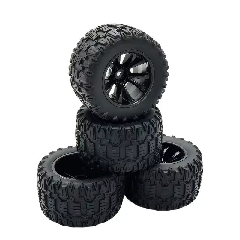 4 Stück Sechskant-Gummireifen Räder für RC Monster Truck, 88 mm, 12 mm - Bild 3