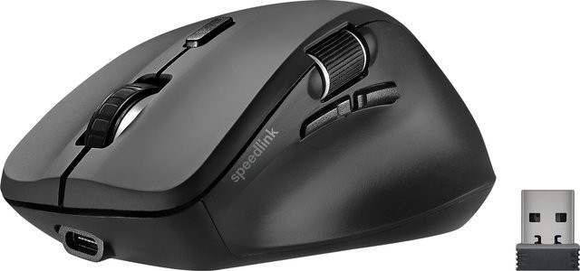 Speedlink Libera Wiederaufladbare Maus - Kabellos mit Bluetooth und Silent-Funktion in Schwarz - Bild 1