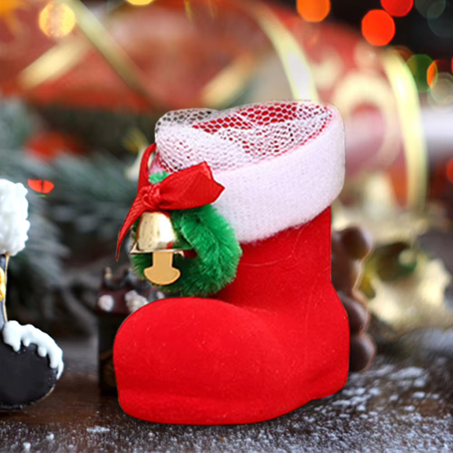 APWIKOGER Weihnachts Süßigkeiten Stiefel Tasche als kreative Candy Box und Dekoration - Bild 2