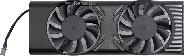MSI GPU-Kühler XY-D05510S Luftkühler für GTX 1650 Low Profile (4800 U/min) und GTX 1050Ti 1050 LP (4000 U/min), Schwarz - Bild 1