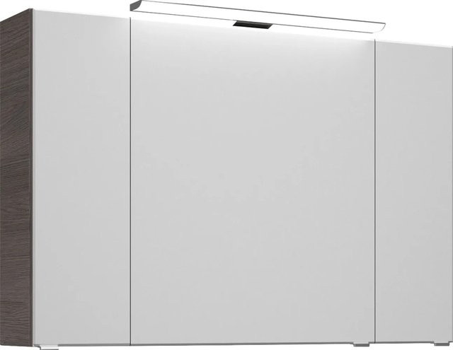 Pelipal Spiegelschrank Trentino in Graphit Struktur mit Soft-Close-Türen und Wandmontage, Breite: 105 cm - Bild 1