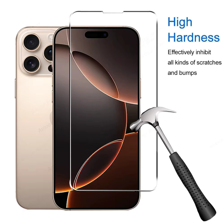 Amour Brave 5er-Pack Displayschutzfolie aus gehärtetem Glas für iPhone 17 16 15 14 13 12 Pro Max Plus Mini in Transparent - Bild 4