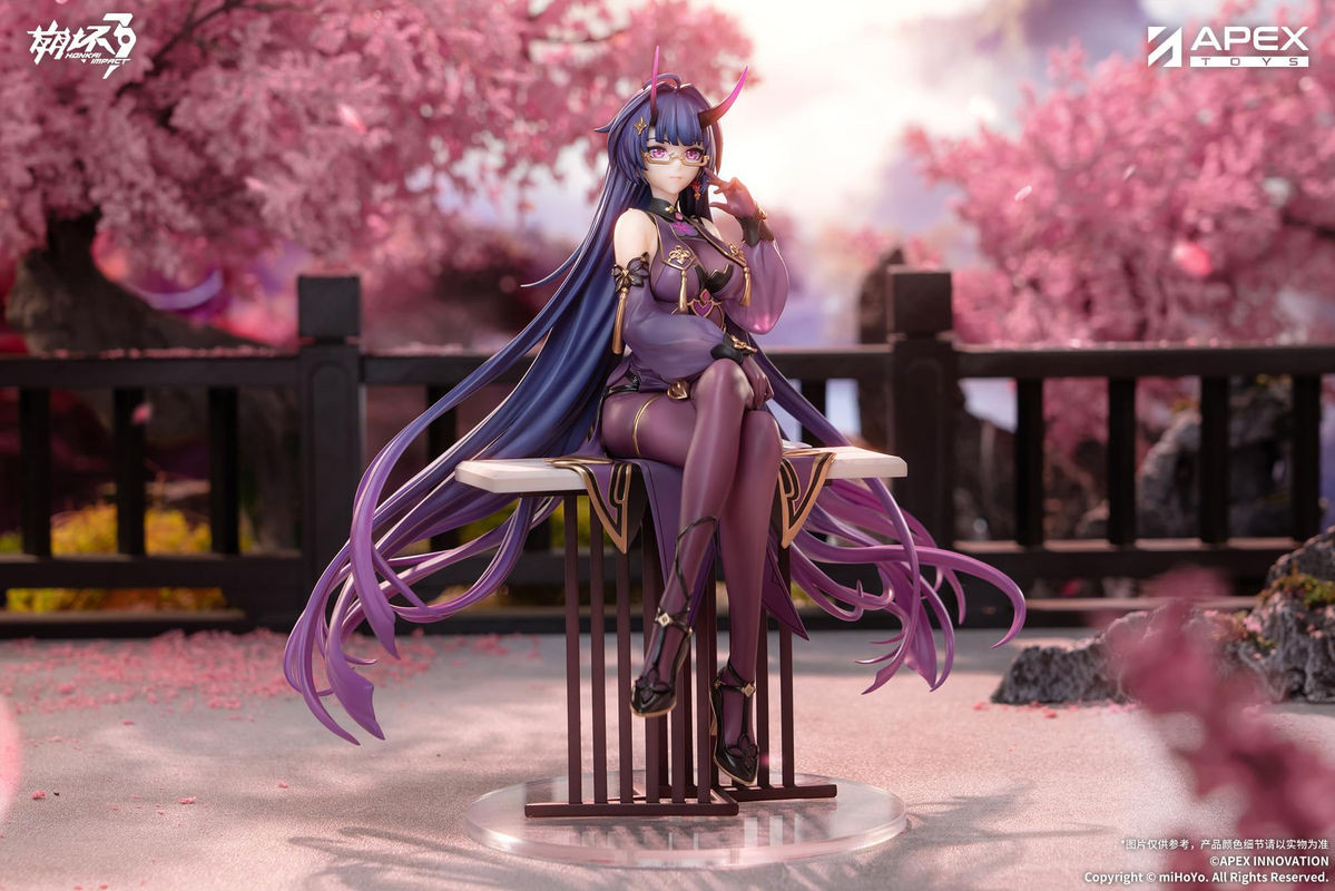 APEX Honkai Impact 3rd Raiden Mei Herrscher der Blitz Lente Nacht Regen Figur Ver. 1/7 in Lila aus PVC und ABS - Bild 1