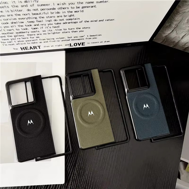 Motorola Business Tech Magnetische Lederhülle für Razr Fold und Moto Fold in Blau oder Schwarz mit kabellosem Laden - Bild 4