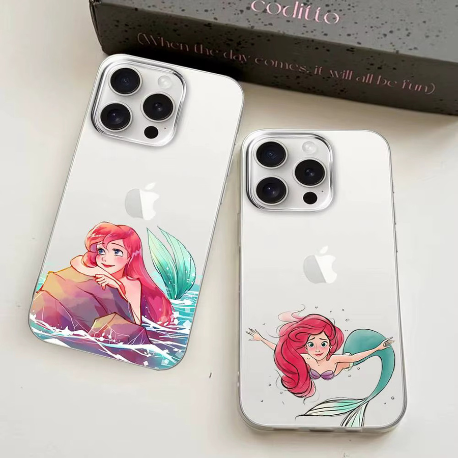 Mesuca Transparente Handyhülle für iPhone 17 16 15 14 13 12 11 Pro Max Plus mit A-Ariels Design - Bild 2