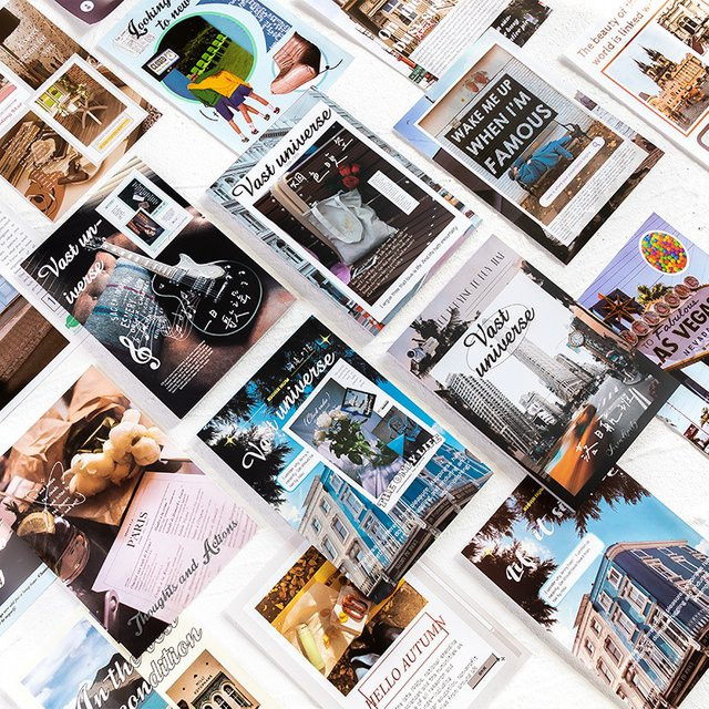 DIY-Dekorationsmaterial Papierhintergrund Buch Verlorenes Geschenk Universum in 4 Stilen, Mehrfarbig - Bild 1