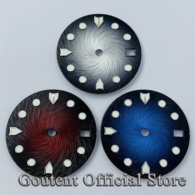 Goutent Zifferblatt, Schwarz, 28,5 mm, Unisex - Bild 1