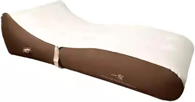Automatisches aufblasbares Einzelbett für Camping und Mittagspause, tragbare Klappmatratze als Luftkissenbett - Bild 1