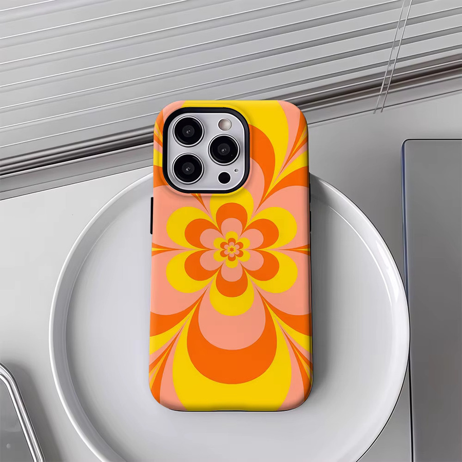 VibePetal Handyhülle mit doppelschichtiger Rückseite für iPhone 17 16 15 14 13 12 11 Pro Max Plus in Multicolour - Bild 3