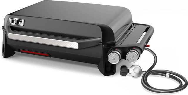 Weber Slate GP Premium Plancha Gasgrill in Schwarz mit Gusseisen-Grillfläche, B/T/H: 56 x 41 x 25 cm - Bild 2