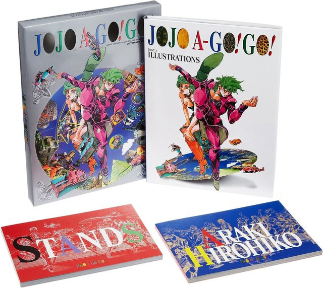 JoJo's Bizarre Adventure Illustrationsbuch JoJo A-Go! Gehen! Box-Set, Ultimate Edition, Hirohiko Araki - Bild 1