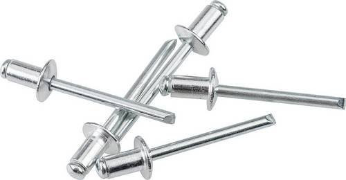 Kwb Blindniete aus Aluminium in Silber, Durchmesser: 3,2 mm, Länge: 6,5 mm, 50 Stück - Bild 1