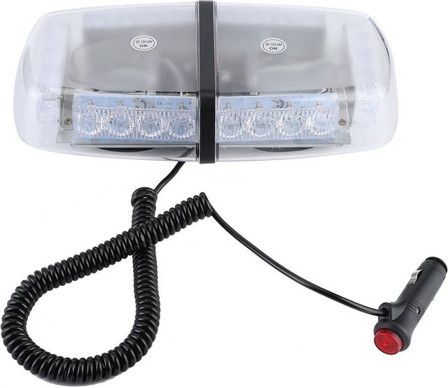 Wosawe LED Stroboskoplicht für Auto und Dach mit 24W und 7 Modi in Grau/Transparent - Bild 1