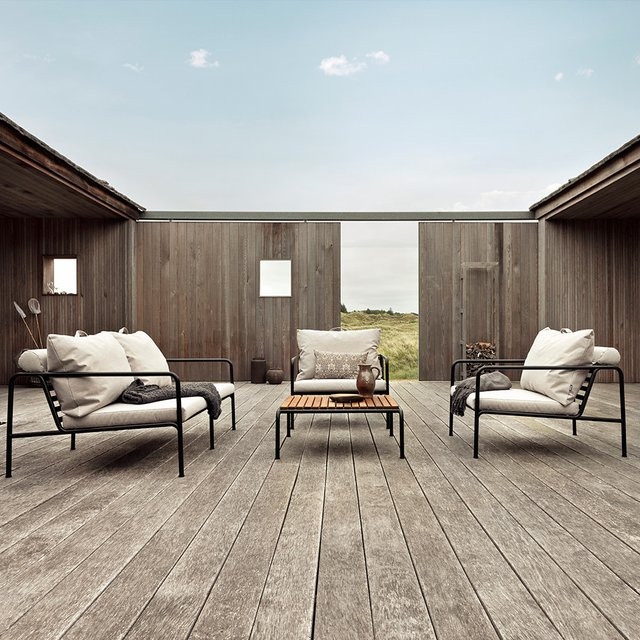 Houe AVON Lounge-Set bestehend aus 2-Sitzer, 2 Loungesesseln und Loungetisch in Ash mit den Farben Grau und Beige - Bild 1