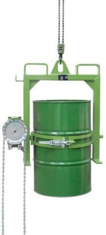 Fasskipper BAUER FD-SK mit Kette aus Stahl in Grün, B: 102,0 cm, T: 65,0 cm, H: 101,0 cm - Bild 2