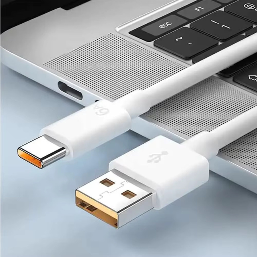ToriTails USB-C Schnellladekabel in Weiß für Hochgeschwindigkeits-Dateiübertragung und Schnellladung von Smartphones - Bild 5