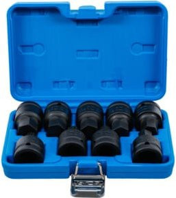 BGS Kraft-Bit-Einsatz-Satz 9-teilig in Schwarz mit 20 mm (3/4 Zoll) Innenvierkant für Innensechskant und XZN-Vielzahn - Bild 1