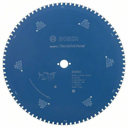 Bosch Kreissägeblatt Expert for Sandwich Panel, Carbide Tipped, Blau, Durchmesser: 450 mm, Bohrung: 30 mm, Schnittbreite: 3,4 mm, Zähnezahl: 86 - Bild 1