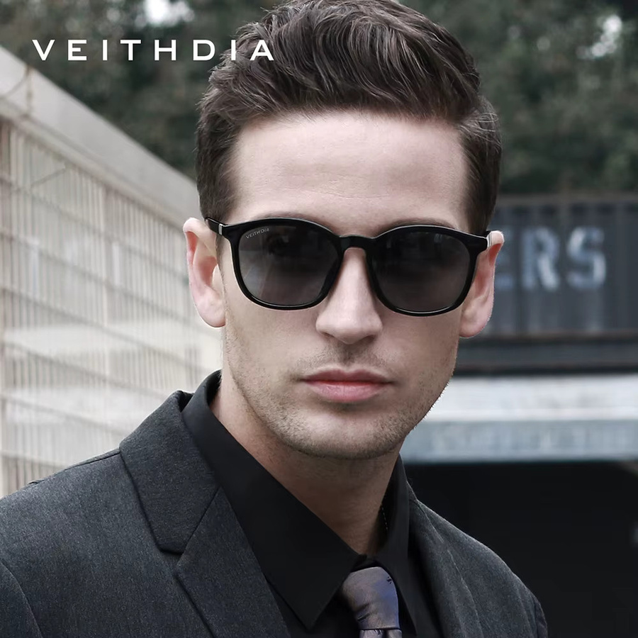 VEITHDIA FA75200 Sonnenbrille, Vollrand, Square, Kunststoff, Unisex, polarisiert - Bild 3