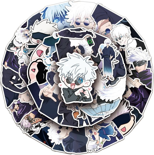 Bandai Jujutsu Kaisen Gojo Satoru Aufkleber, 100-teiliges Set, bunt - Bild 1