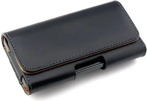 Leder Handy Gürteltasche YULIN-003 für iPhone 12 bis 16 Pro Max in Beige - Bild 1