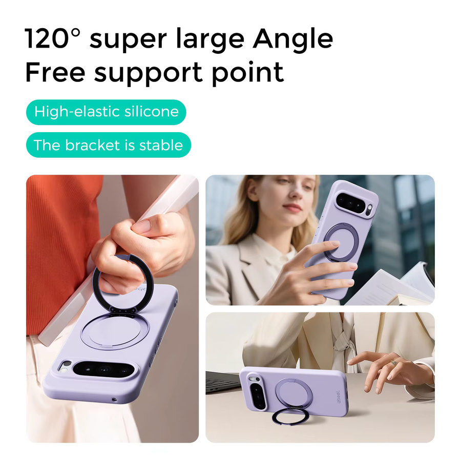 Magnetische TPU Schutzhülle aus flüssigem Silikon für Google Pixel 11 Pro 10 9 Pro XL 11 10 9 A in Beige - Bild 2