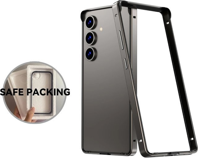 Schutzhülle aus Aluminium-Metallrahmen für Samsung Galaxy S26 S25 S24 Ultra Plus in Schwarz mit Wärmeableitung und leichtem Design - Bild 1