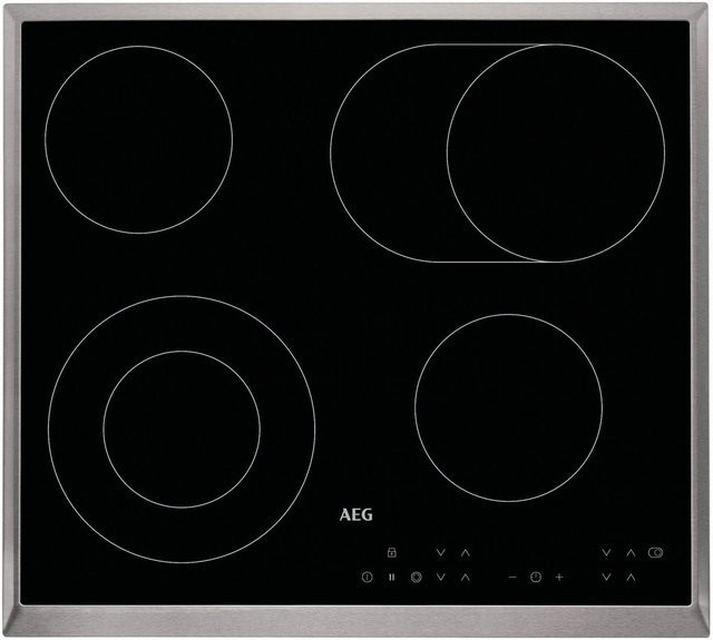 AEG Autark-Glaskeramikfeld HK634060XB in Schwarz und Edelstahl - Bild 1