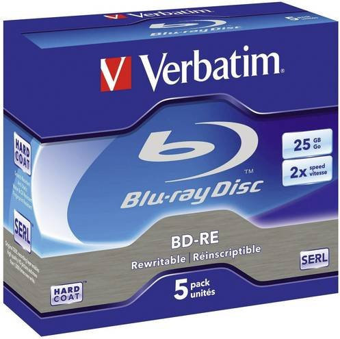 Verbatim BD-RE Blu-ray Rohlinge 25 GB, 2x 5er-Pack im Jewelcase - Bild 1