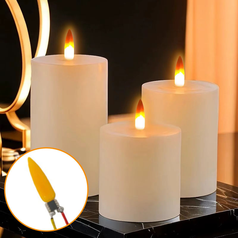 APWIKOGER LED-Blitzkerzen mit Flammeneffekt 2200K für Weihnachts- und Partydekoration - Bild 4