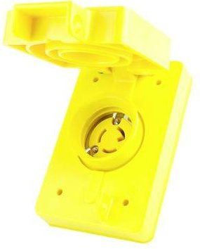 Molex NEMA Einbaubuchse in Gelb - Bild 1