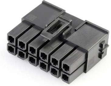 Molex Buchsengehäuse-Kabel Schwarz mit 12 Polen - Bild 1