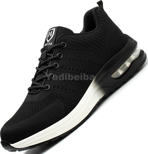 Shoekeeper Sicherheitsschuhe Unisex in Schwarz mit Stahlkappe und Kevlar-Sohle, Größe 43 - Bild 1