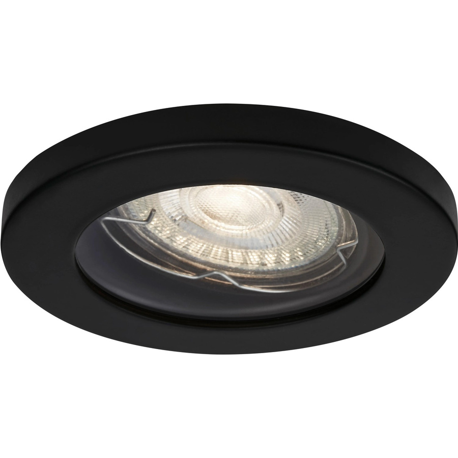 Brilo LED-Einbauleuchte Kowali 3er-Set Matt-Schwarz IP65 mit warmweißem Licht - Bild 2
