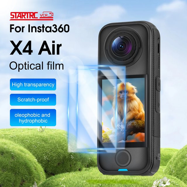 STARTRC Schutzfolie für Insta360 X4 Action-Kamera, hochtransparentes und kratzfestes Bildschirmzubehör in Transparent - Bild 1
