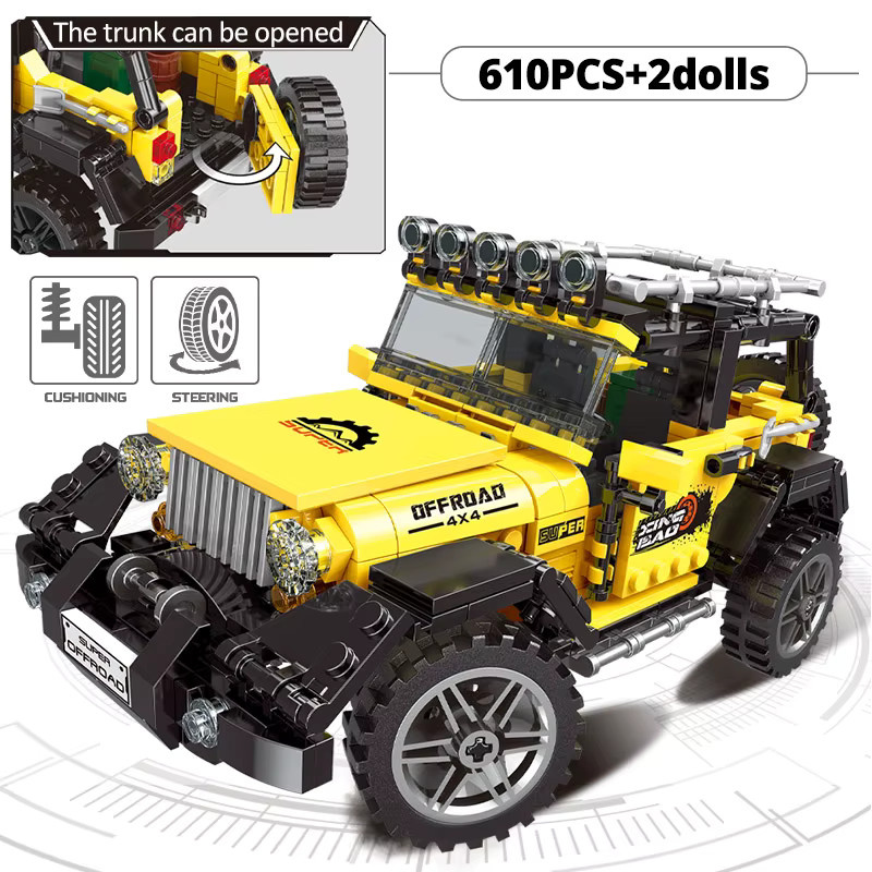 ZKZC Technische Off-road Racing Fahrzeug Lkw Auto Modell Bausteine, Fahrzeuge - Bild 5