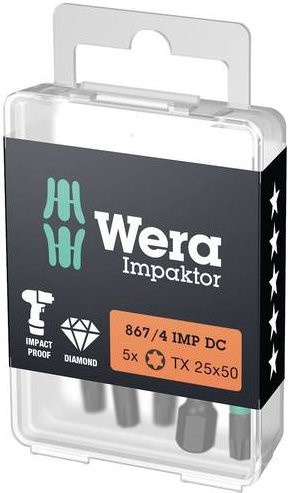 Wera Torx-Bit TX 25 Schwarz 5er-Set - Bild 1