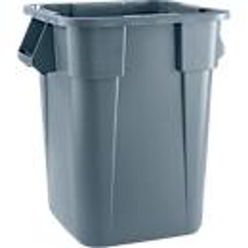 Rubbermaid Brute-Container eckig grau mit Griffen und Stapelfunktion, 151 l, B/T/H: 105,0 x 58,0 x 55,0 cm - Bild 3