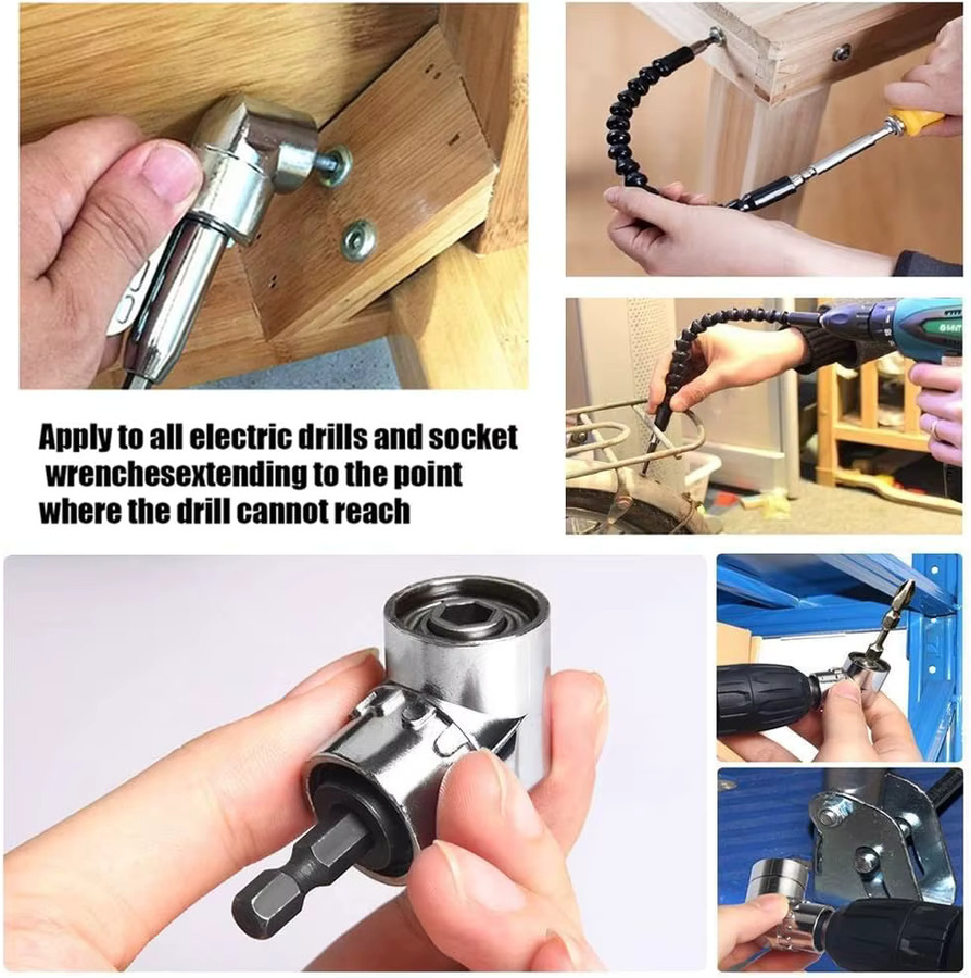 FEITA Flexible 105-Grad-Winkelverlängerung mit weichem Schaft als Adapter und Sockelhalter für verstellbare Bits - Bild 4