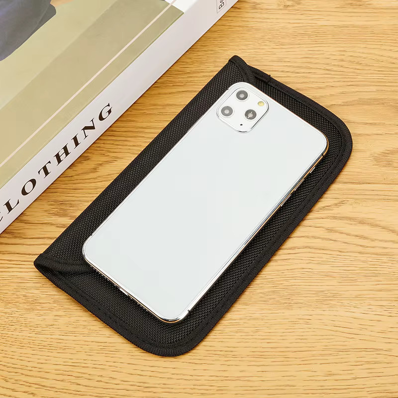 Meltset Faraday-Käfig Aufbewahrungstasche als RFID-Blocker und Signalblocker für Mobiltelefone und Autoschlüssel in Schwarz - Bild 3