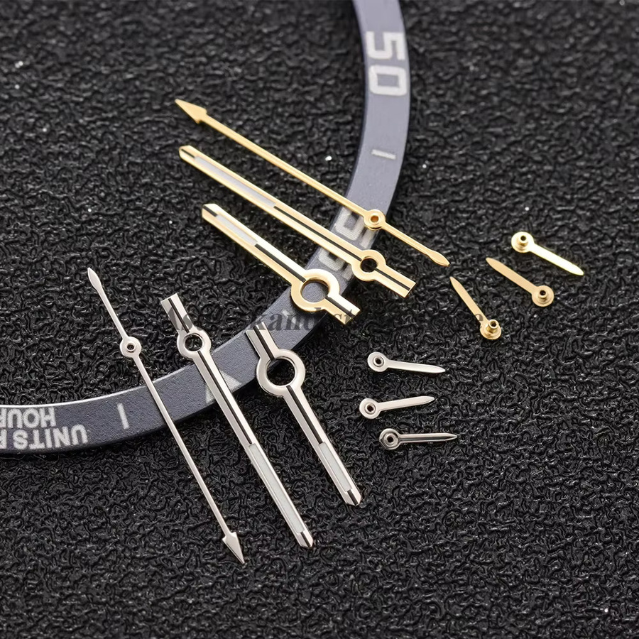 asukaband Zeiger für VK63 Quarzwerk, Roségold, Grün leuchtend - Bild 1