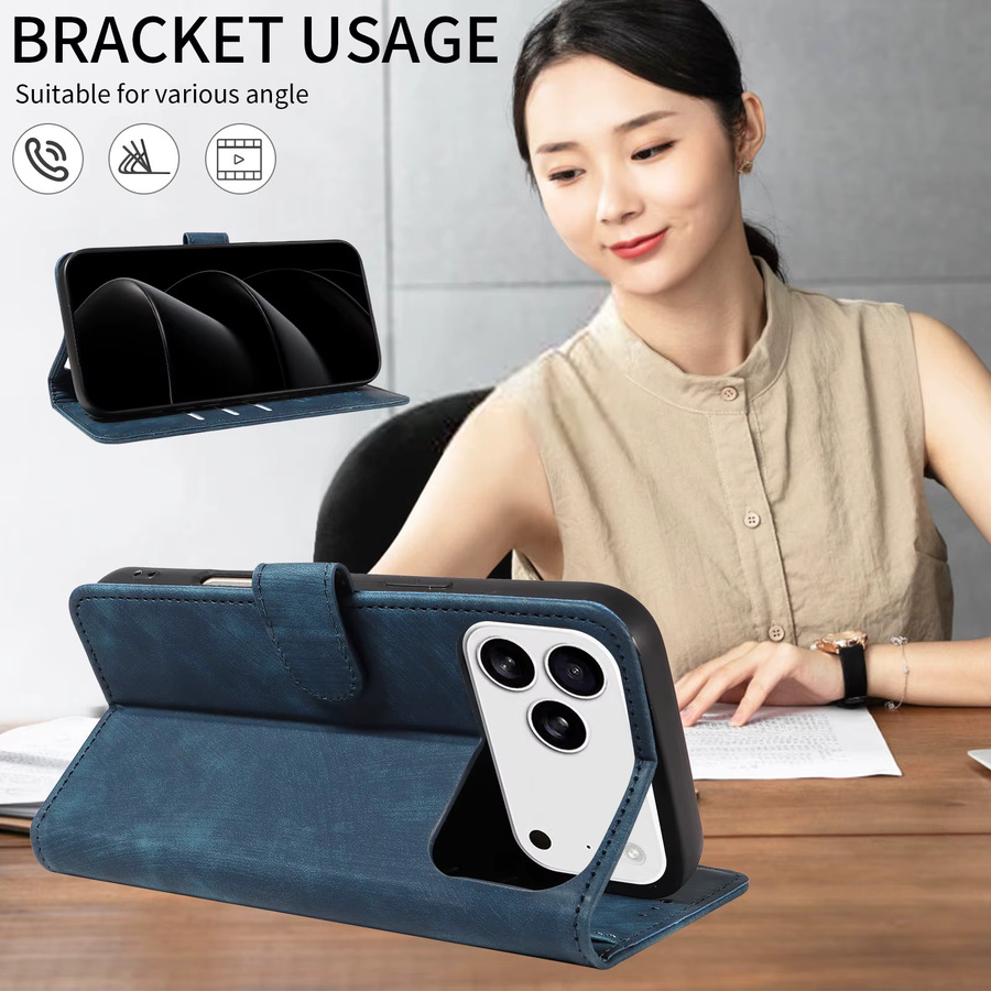 EAACAA TPU-Leder-Handyhülle mit Kartensteckplatz und Ständer für Samsung Galaxy A05 A06 A16 A26 A25 A35 A36 A54 A56 in Blau und Grün - Bild 4