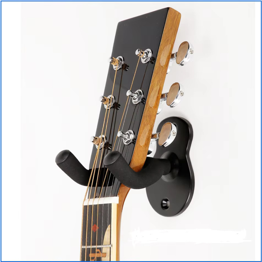 YOUYAN Gitarren Wandhalterung aus Metall für Akustik- und E-Gitarren sowie Bass, Schwarz - Bild 5