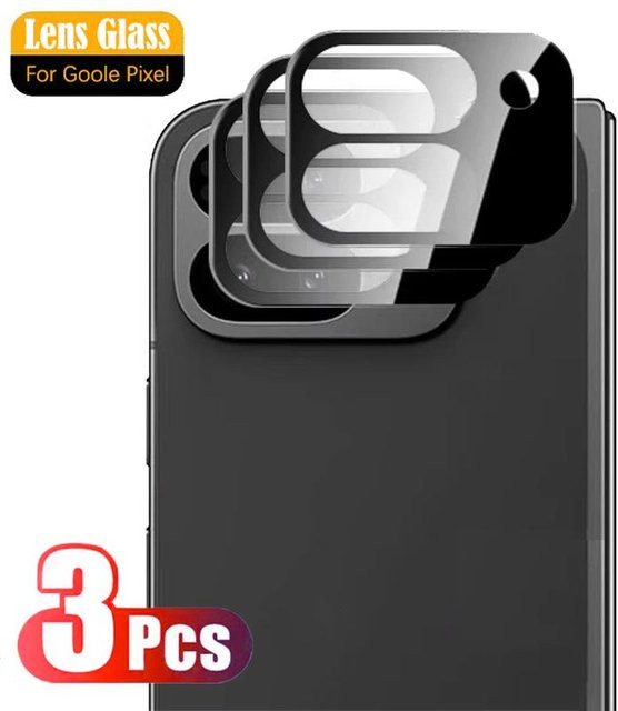 3er-Set Objektivschutz aus gehärtetem Glas für Google Pixel 9 Pro XL und Fold 9A, transparent, Fudusaidman - Bild 1