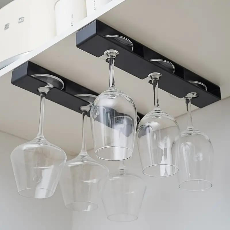 Platzsparender Weinglashalter für die Küche und Bar als multifunktionales Stielglasregal zur Aufbewahrung unter dem Schrank - Bild 3