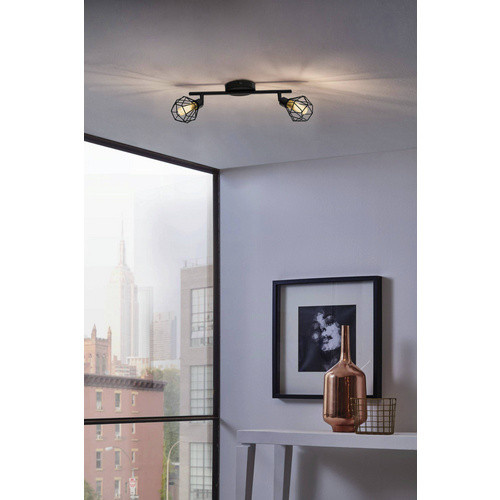 Eglo Spot ZAPATA 1 Wandleuchte aus Stahl in Schwarz mit G9 LED Fassung - Bild 2