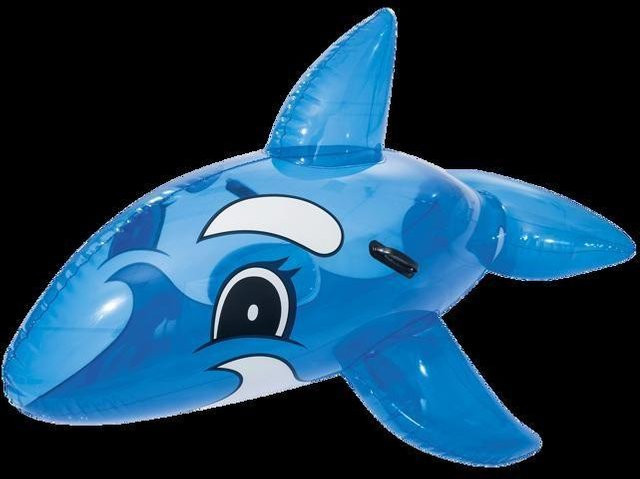 LG-EXPRO Aufblasbarer Delfin bunt aus Kunststoff - Bild 1